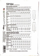Simplicity S9184 | Misses' and Women's Vest and Pants | Size 20W-28W