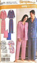 Simplicity 3971 | Adult's Pajamas in Two Lengths and Knit Tank Top | Size XL-XXXL