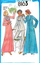 Simplicity 8163 Vintage | Misses' Nightgown, Pajamas, and Robe | Size 14-16