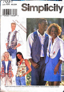 Simplicity 7031 Vintage | Adult's & Teen's Set of Vest | Size XS-M
