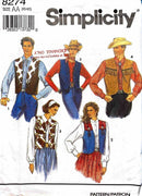 Simplicity 8274 Vintage | Adult's & Teen's Vest | Size XS-M