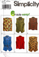 Simplicity 7376 | Misses' Vests | Size 12-16