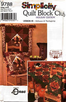 Simplicity 9788 Quilt Block Club | Halloween & Thanksgiving | Home Decor Pattern