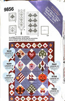 Simplicity 9856 Quilt Block Club | Ring in the Season & Celebration Toast | Home Decor Pattern