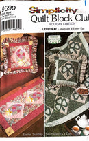 Simplicity 9599 Quilt Block Club | Shamrock & Easter Egg | Home Decor Pattern