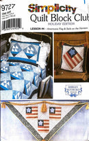 Simplicity 9727 Quilt Block Club | Americana Flag & Sails on the Horizon | Home Decor Pattern