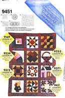 Simplicity 9451 Quilt Block Club | Double Wedding Ring & Dutchman's Puzzle | Home Decor Pattern