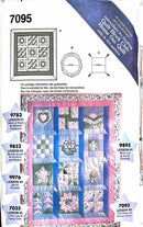Simplicity 7095 Quilt Block Club | Full Bloom & Roman Stripe | Home Decor Pattern
