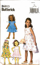 Butterick B6013 | Children's Dress | Kids Size 6-8