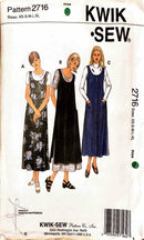 Kwik Sew 2716 | Misses' Jumpers & Pinafore | Size XS-XL