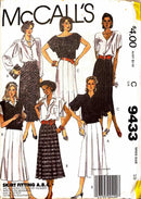 McCall's 9433 | Misses' Skirts | Size 10