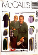McCall's 9638 | Kid's & Adult's Robe with Tie Belt, Top, Pull-on Pants or Shorts | Kid's Size 3-8 / Adult's Size Sm-XL