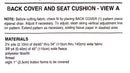 McCall's 8773 | Chair Essentials | Home Decor Pattern