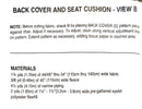 McCall's 8773 | Chair Essentials | Home Decor Pattern