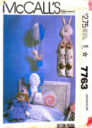 McCall's 7763 | Children's Accessory Craft Package with Blue Transfer for Embroidery | Home Decor Pattern