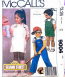 McCall's 9004 | Toddlers' & Children's Overalls or Jumper and Multi-Color Iron-On Transfer | Kids Size 4