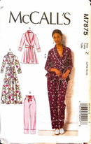 McCall's M7875 | Misses' Jacket, Robe, Pants, and Belt | Size L-XL