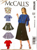 McCall's M7630 | Misses' Tops | Size 14-22
