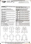 McCall's M7629 | Misses' Tops | Size 14-22