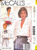 McCall's 9280 | Misses' Blouses and Tie | Size 12