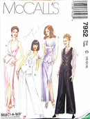 McCall's 7952 | Misses' Unlined Vest, Pants, and Skirt | Size 10-14