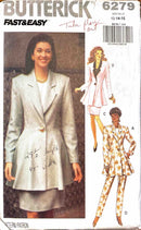 Butterick 6279 | Misses' Jacket, Skirt, and Pants | Size 12-16
