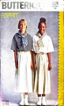Butterick 6024 | Girls' Shirt and Skirt | Size 10