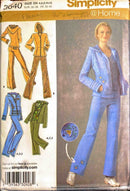 Simplicity 3640 | Misses' Pants in Two Lengths, Hooded Sweatshirt, and Knit Top | Size 4-12