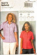 Butterick B6070 | Misses'/Women's Shirt | Size XS-XL