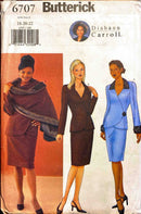 Butterick 6707 Diahann Carroll | Misses'/Misses' Petite Stole, Jacket, & Skirt | Size 18-22