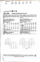 Butterick B6106 | Misses' Jacket | Size XS-M