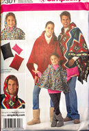 Simplicity 2301 | Stadium Poncho in Three sizes and Pillow | All Sizes Included