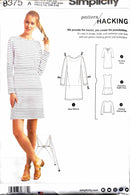 Simplicity 8375 | Misses' Knit Dress or Top with Options for Design Hacking | Size XXS-XXL