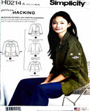 Simplicity H0214 | Misses' Jacket with Options for Design Hacking | Size XS-XL