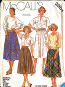 McCall's 2004 | Misses' and Young Junior/Teen Skirts | Size 9-10