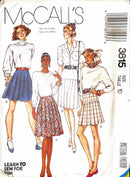 McCall's 3815 | Misses' Set of Skirts | Size 10