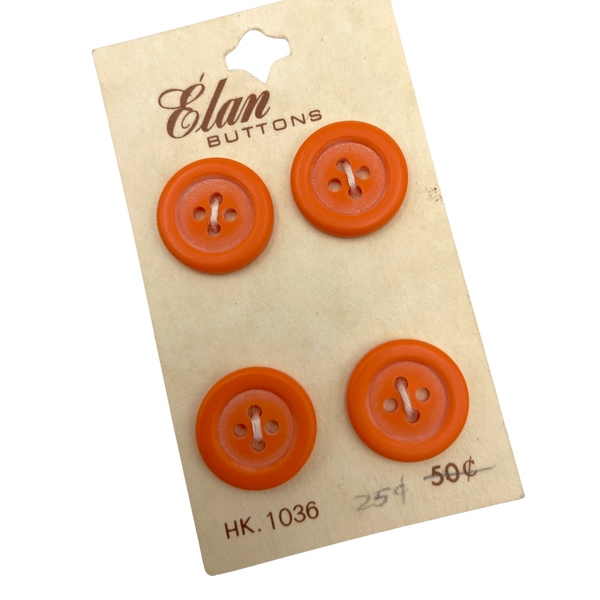 orange buttons for sewing clothing