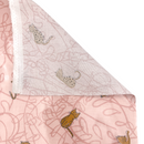 Leafy Keen Cats Pink | PUL Fabric | Polyurethane Laminate | Laminated on the FRONT
