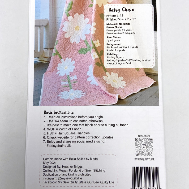 Daisy Chain | My Sew Quilty Life | Quilt Pattern