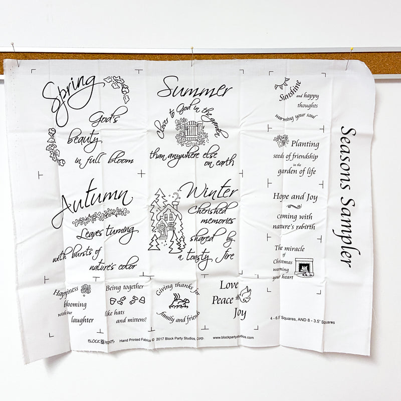 Seasons Sampler | Project Panel | Quilt Labels