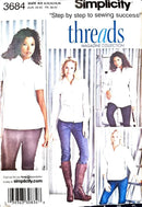 Simplicity 3684 | Misses' Shirts in Two Lengths | Size 8-16