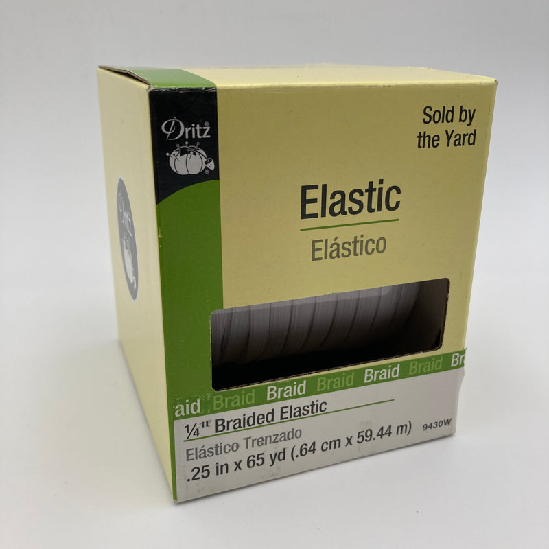 1/4" braided elastic new in box