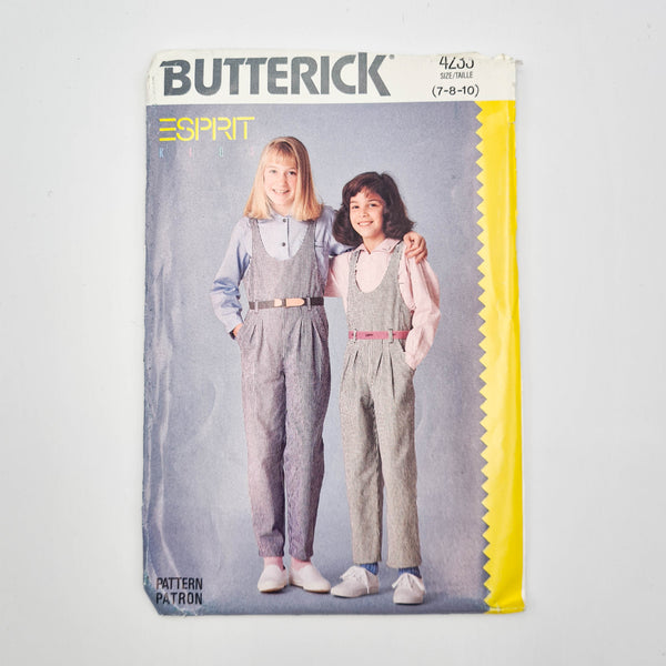 Butterick 4233 | Kids Overalls + Shirt Sizes 7-8-10