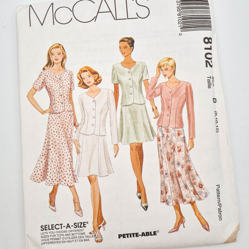 McCall's 8102 | Two-Piece Dress | Sizes 8-10-12