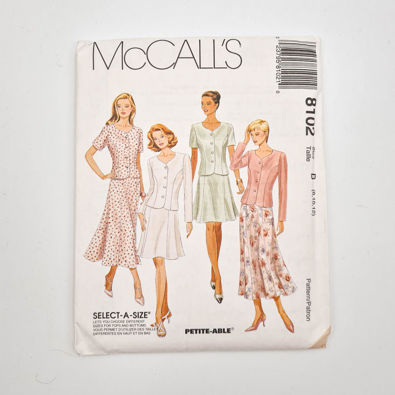 McCall's 8102 | Two-Piece Dress | Sizes 8-10-12