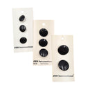 1/2", 5/8", 7/8" or 1-1/4" Shiny Black | Plastic Buttons | Choose Your Size