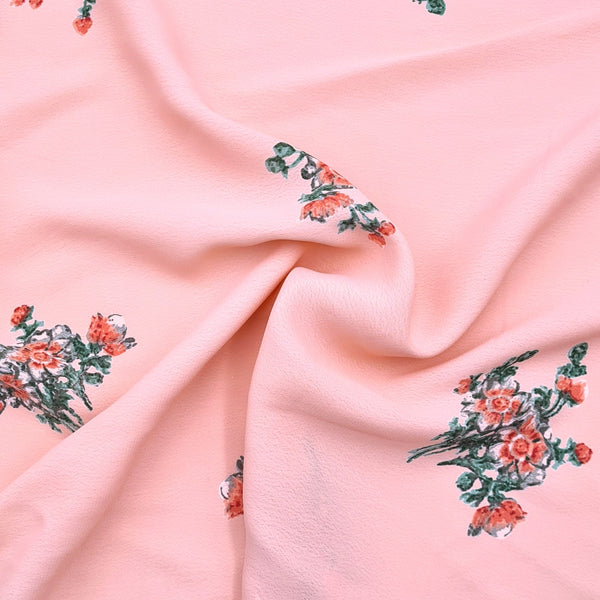 Peachy Pink | Floral Rayon