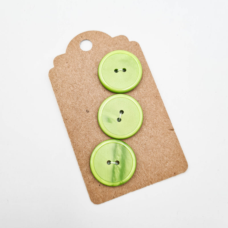 7/8" Key Lime Buttons | Set of 3
