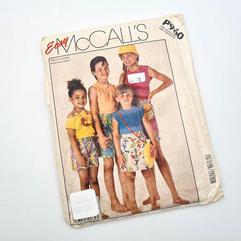 McCall's P960 | Kids Shorts - Sizes 3-14