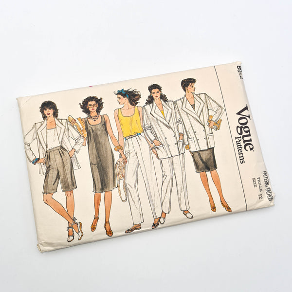 Vogue 8922 | Adult Jacket, Dress, Top, Pants, + Shorts | Size 12